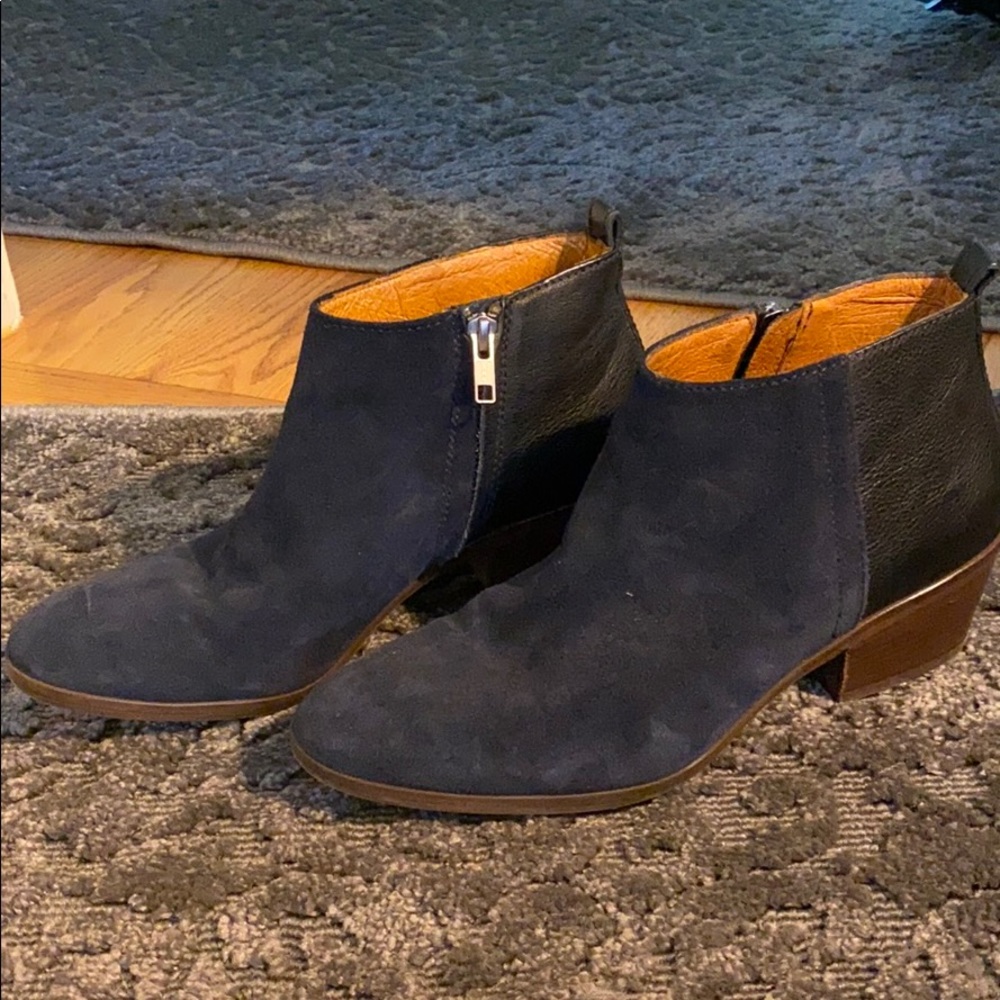 Madewell leather & suede ankle boot booties 8.5